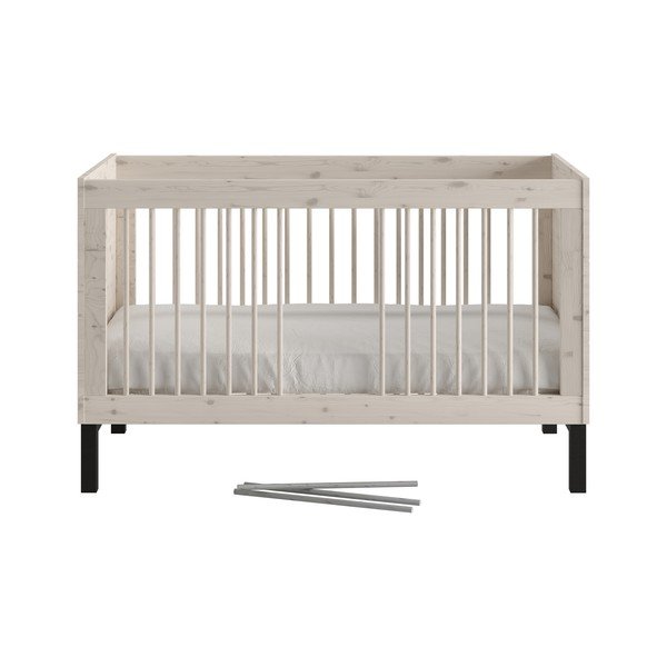 Pătuț alb 70x140 cm Country – Pinio-image-3