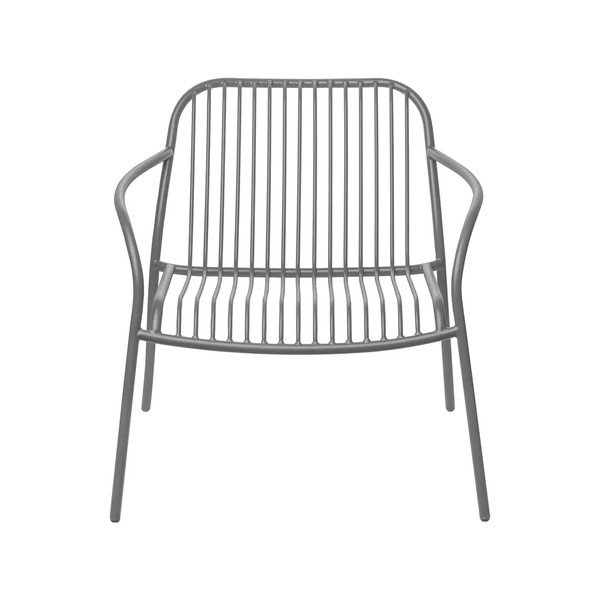 Fotoliu de grădină gri din metal Yua Wire – Blomus-image-2