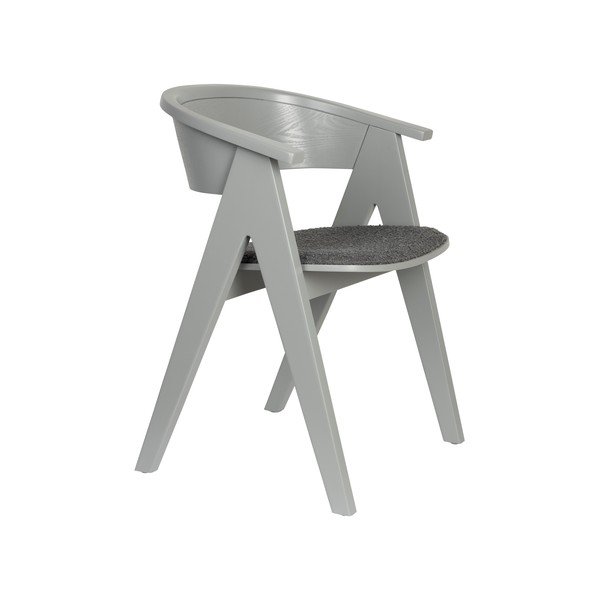 Scaun de living gri cu cotiere tapițat NDSM – Zuiver