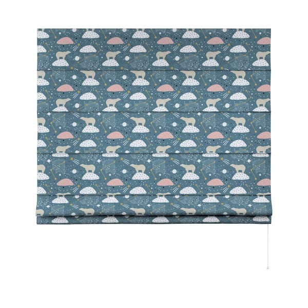 Jaluzea pentru copii albastră 170x160 cm Magic - Yellow Tipi-image-3