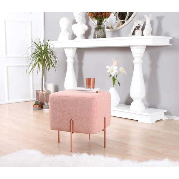 Taburet roz deschis Copper – Artie-image-4