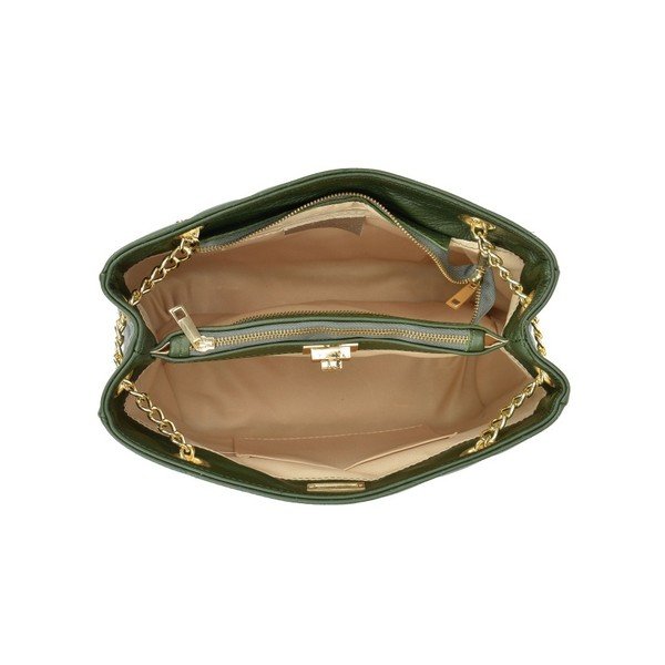 Geantă din piele, Isabella Rhea Verde, verde-image-2