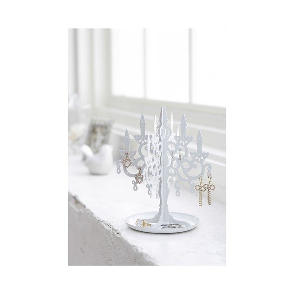 Suport pentru bijuterii YAMAZAKI Chandelier, alb-image-1