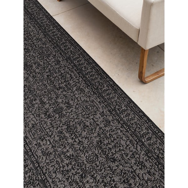 Covor tip traversă pentru interior și exterior alb-negru 80x250 cm Duet Kona – NORTHRUGS-image-3