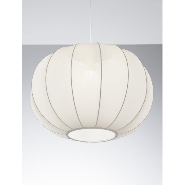 Lustră alb mat din material textil ø 50 cm Delina – Nova Luce-image-2