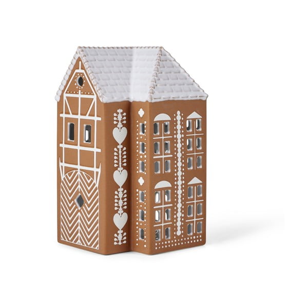 Sfeșnic pentru lumânări pastilă din ceramică Gingerbread Lighthouse – Kähler Design