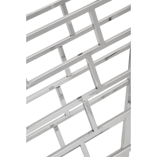 Raft pentru sticle de vin argintiu lucios din metal număr sticle 24 Barolo – Premier Housewares-image-2