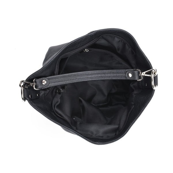 Geantă din piele Roberta M Pessio, negru-image-1