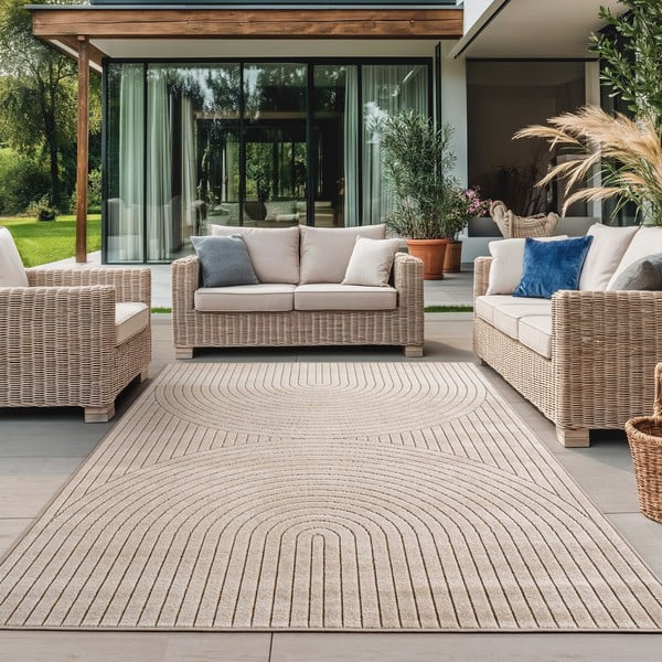 Covor pentru exterior și interior bej 140x200 cm Nova 1201 – Ayyildiz Carpets-image-1