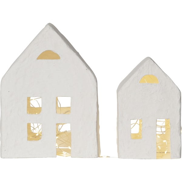 Decorațiune luminoasă de Crăciun albă 2 buc. Plain – Star Trading