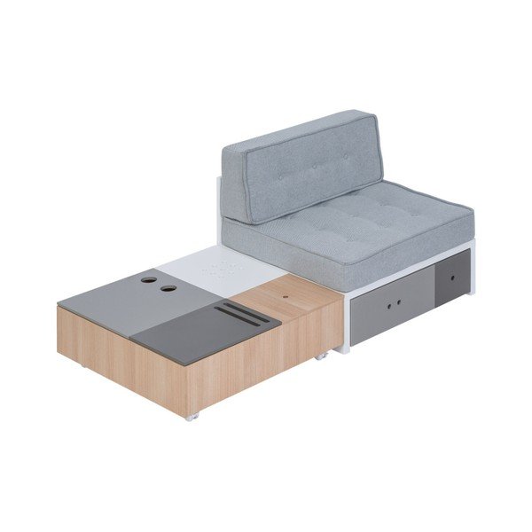 Suport spate pentru modul canapea Vox Custom, albastru gri-image-1