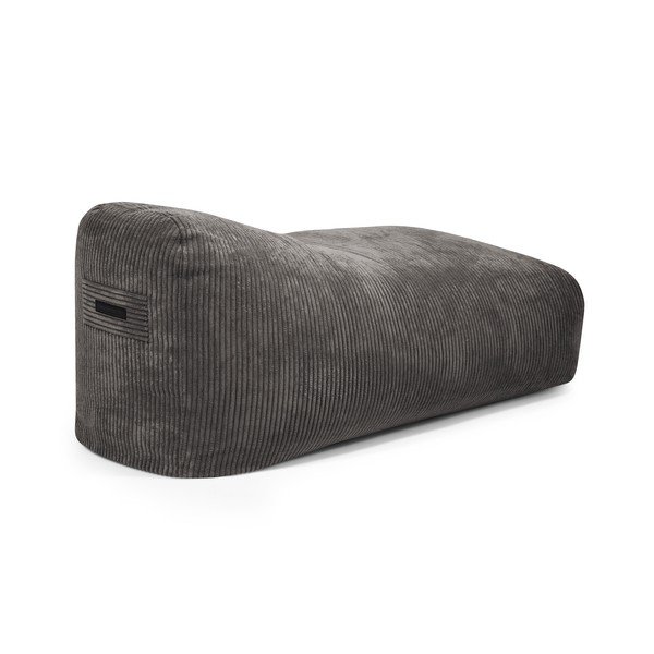 Fotoliu bean bag verde cu tapițerie din catifea reiată Snug 130 – SLOWDOWN-image-4