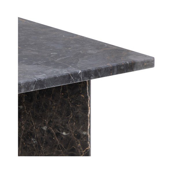 Măsuță de cafea neagră din marmură 90x90 cm Vega – Actona-image-3