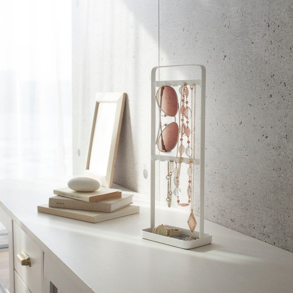 Suport pentru bijuterii Yamazaki Tower, alb-image-3
