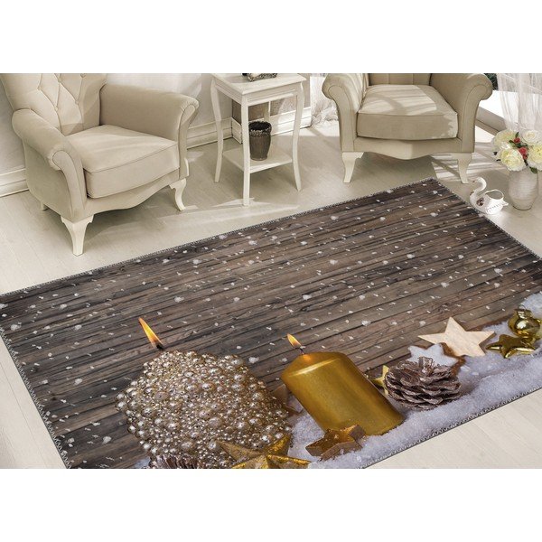 Covor Vitaus Christmas Period Golden Rustic, 50 x 80 cm-image-1