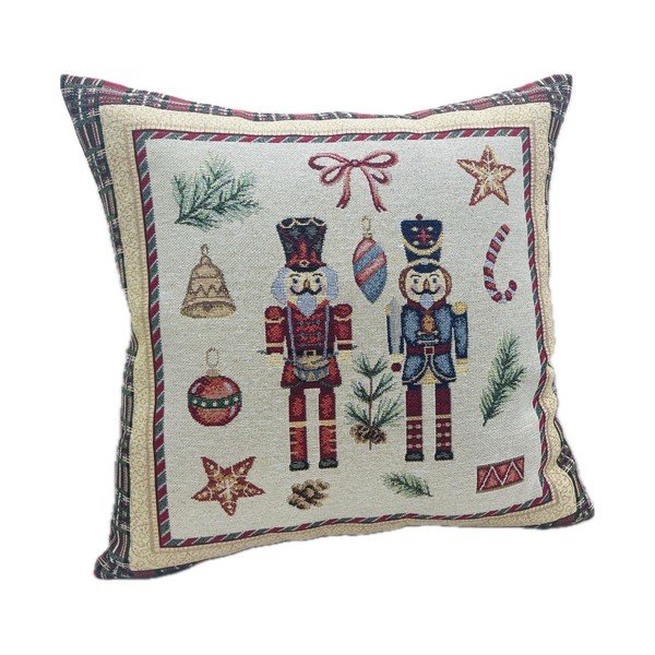Față de pernă 45x45 cm  cu model de Crăciun Toy Soldier – Bizzotto