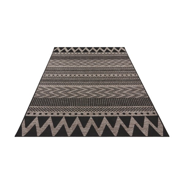 Covor de exterior NORTHRUGS Sidon, 70 x 140 cm, bej - negru-image-1