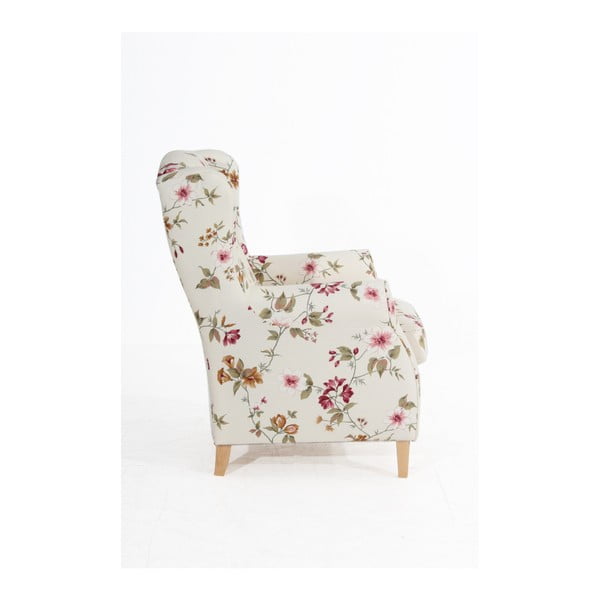 Fotoliu înflorat Max Winzer Lorris, alb-image-4