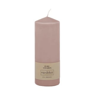 Lumânare Eco candles by Ego dekor Top, durată ardere 50 h, roz pudrat