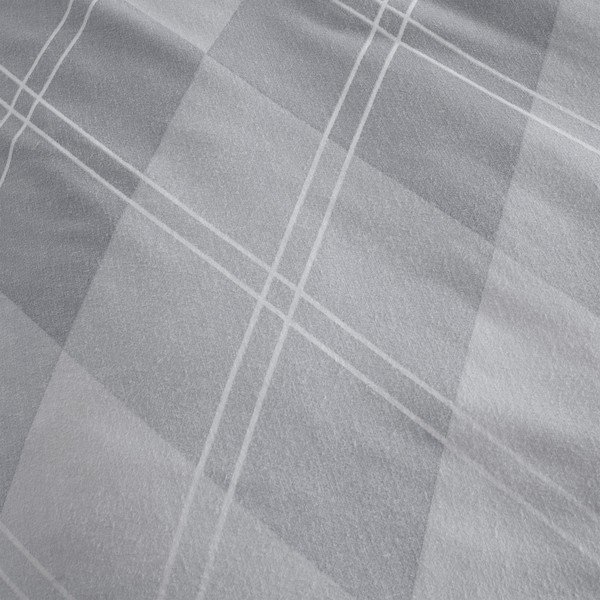 Lenjerie  gri pentru pat de o persoană 135x200 cm Argyle - Catherine Lansfield-image-4