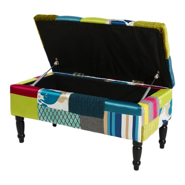 Banchetă tapițată Noelani cu spațiu de depozitare-image-1