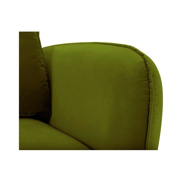 Fotoliu din catifea Kooko Home Lento, verde-image-3