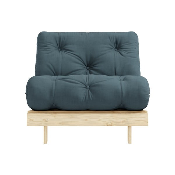 Fotoliu variabil KARUP Design Roots Raw/Petrol Blue, albastru petrol-image-3