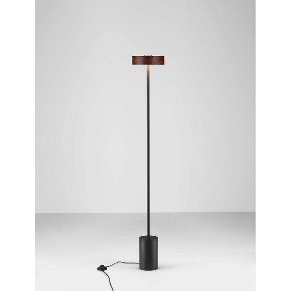 Lampadar negru/în culoare naturală închisă LED din metal (înălțime 135 cm) Thea – Nova Luce-image-4