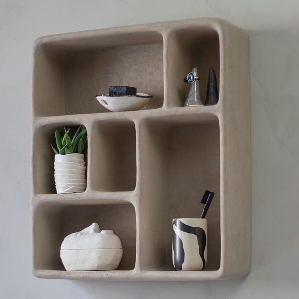 Etajeră gri deschis cu aspect de piatră Art Studio – Mette Ditmer Denmark-image-1