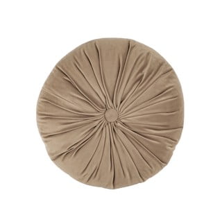 Pernă decorativă din catifea Tiseco Home Studio Velvet, ø 38 cm, maro