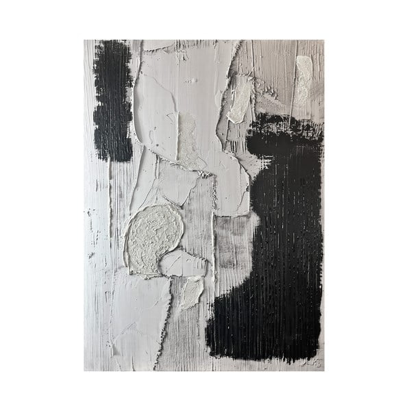 Tablou cu detalii pictate manual 70x100 cm Touch – Styler