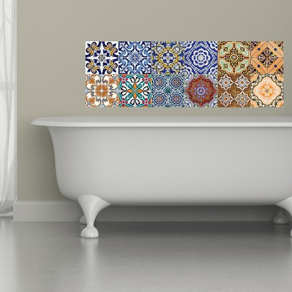 Set 12 autocolante Ambiance Squares