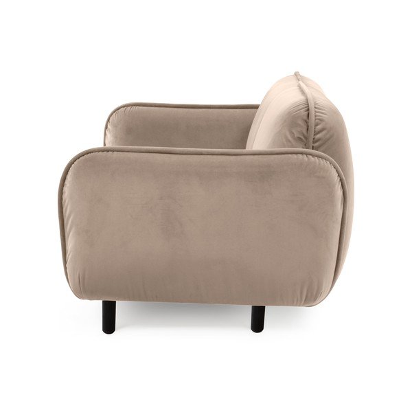 Canapea bej cu tapițerie din catifea 188 cm Bean – EMKO-image-3
