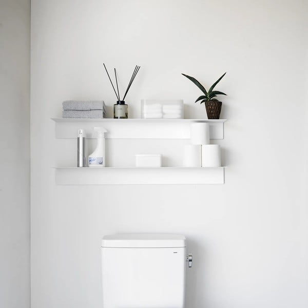 Raft alb din metal 90 cm – YAMAZAKI-image-3