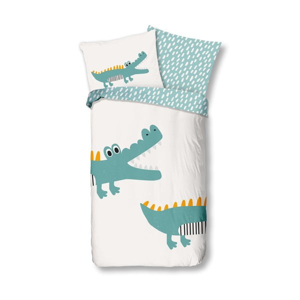 Lenjerie de pat pentru copii din bumbac pentru pătuț 100x135 cm Crocodile – Bonami Selection