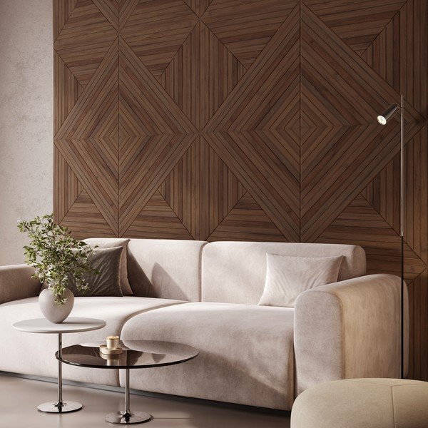 Panouri acustice 2 buc. din material textil 60x60 cm Medium Timber II – Styler-image-1