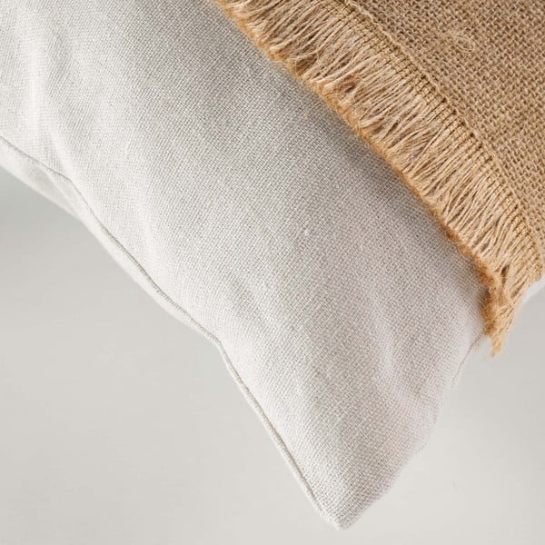 Pernă decorativă din amestec de iută 45x45 cm Rico – douceur d'intérieur-image-1