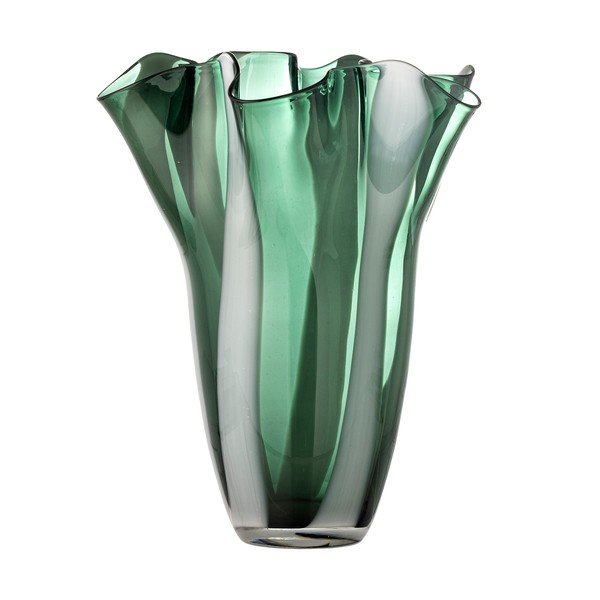 Vază verde din sticlă lucrată manual (înălțime 32 cm) Lettice – Bloomingville-image-3