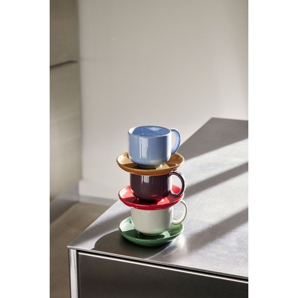 Ceașcă verde/crem din gresie Amare – Hübsch-image-1