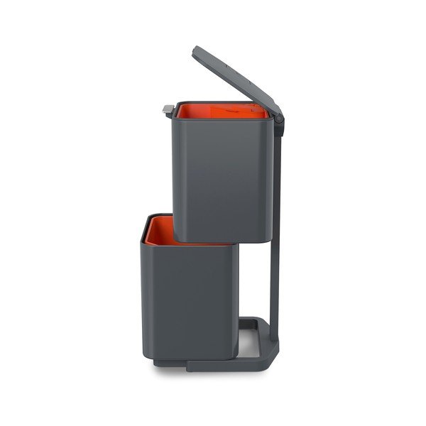 Coș pentru sortarea deșeurilor Joseph Joseph Totem Max, 60 l, gri închis-image-4