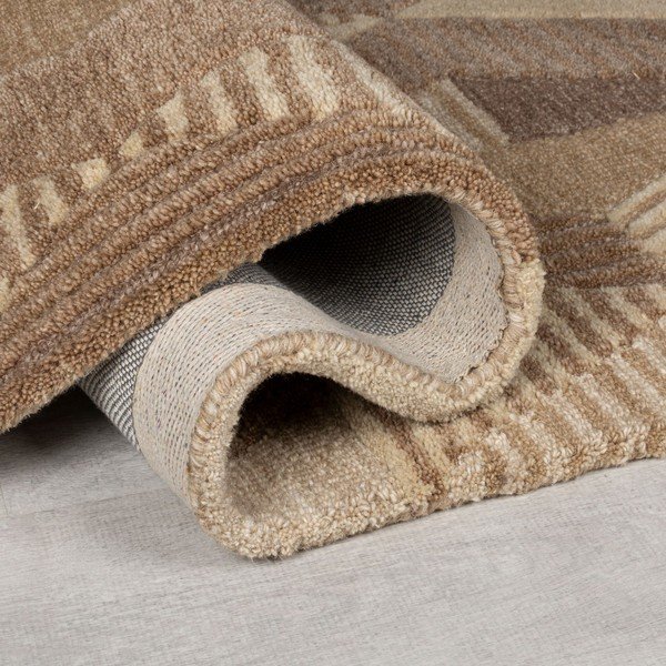 Covor maro țesut manual din lână 200x290 cm Moda Asher – Flair Rugs-image-2