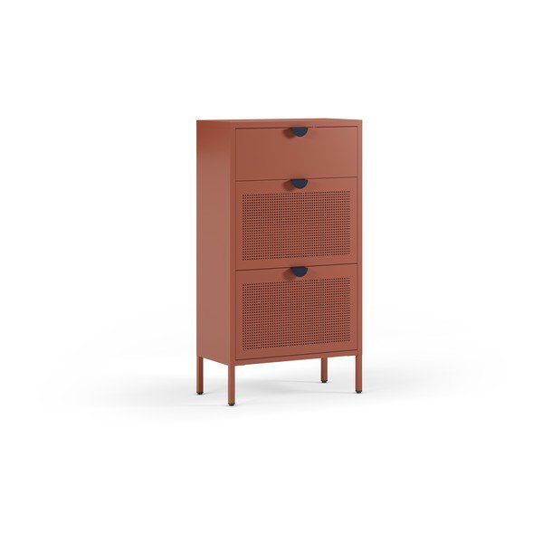 Pantofar teracotă din metal 60x110x30 cm Sayla – Marckeric