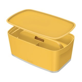 Cutie de depozitare galbenă cu capac MyBox - Leitz