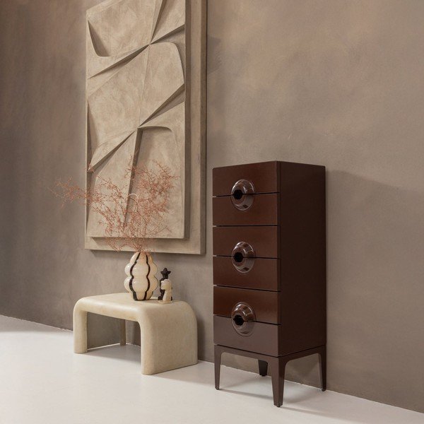 Măsuțe de cafea crem 2 buc. cu aspect de piatră 42x92 cm Stani – WOOOD-image-1