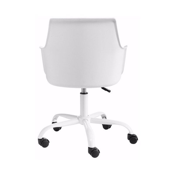  Scaun de birou reglabil Støraa Leslie, alb-image-2