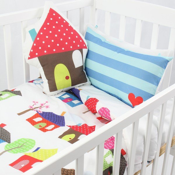 Husă pentru plapumă și pernă, Mr. Fox Happy Homes 100x120 cm-image-3