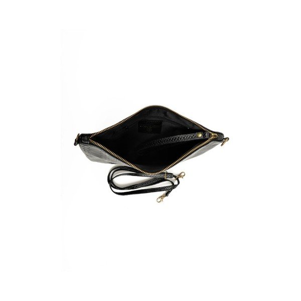 Geantă din piele Luisa Vannini Dahlia Black, negru-image-2