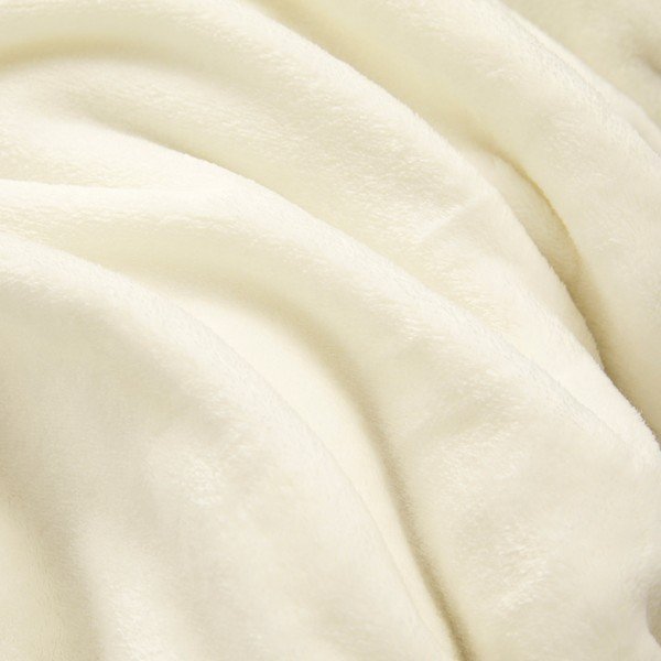 Pătură crem din microflanel 220x240 cm Flanou – douceur d'intérieur-image-2