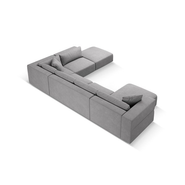 Colțar gri deschis (cu colț pe partea dreaptă/în formă de "U") Esther – Milo Casa-image-3