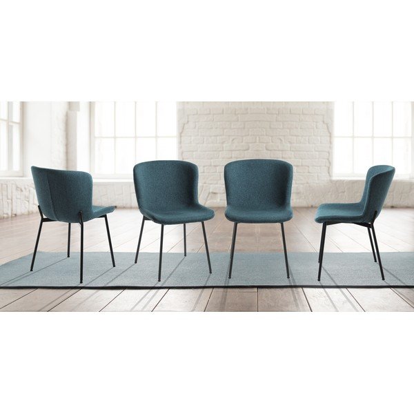 Scaune de dining petrol 2 buc. Snug – Tomasucci-image-2
